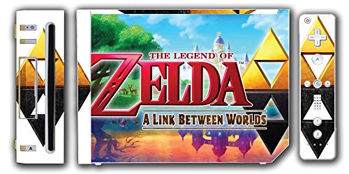 Legend of Zelda Link Врска помеѓу световите Triforce Video Game Vidyl Decal Sking налепница за налепници за конзолата на Nintendo Wii