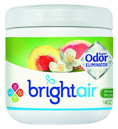 Bright Air BRI 900133 Елиминатор на супер мирис, бела праска и цитрус, 14oz, 4,5 висина, 7,75 ширина