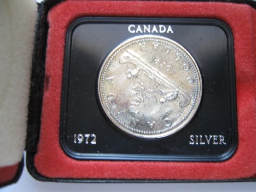 1972 канадски сребрен долар, многу од 2
