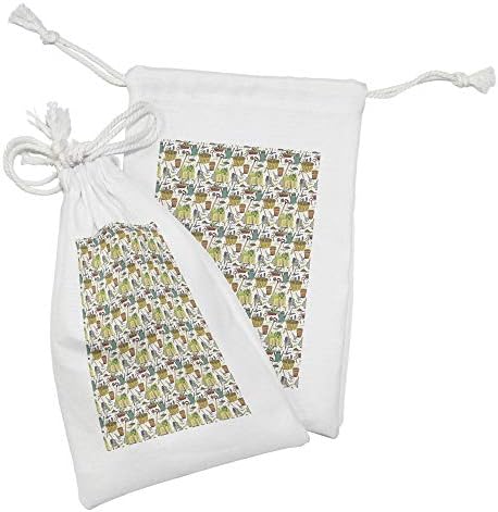 Лунарлива торбичка за градинарски ткаенини од 2, Земјоделски концепт на алатки корпа на свежо засадени цвеќиња и лекови, мала торба за влечење
