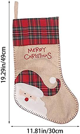 Завесни мониста за Виндоус Божиќно порибување Големи Божиќни чорапи Декорација Санта Снежен човек ирваси порибување Божиќни украси и додатоци