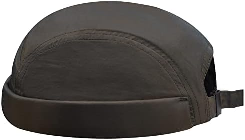 Crogo Брзо сув докер капи со лесна капа без обврска за лежење 5 панели за мажи, ретро работнички капа, валана манжетна капа Харбор