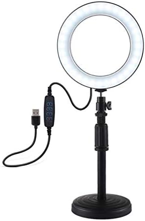 LED Прстен Светло Со Статив Стојат - 3 Режими, USB Напојува-Идеален За Видео, Фотографија, Пренос Во Живо, Шминка , И Автопортрети-Компатибилен