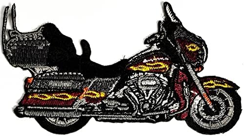 Кленплус 3 парчиња. Класичен Велосипед Мотоцикл Цртан Филм Везено Железо На Шиење На Значка За Фармерки Јакни Капи Ранци Кошули Налепници
