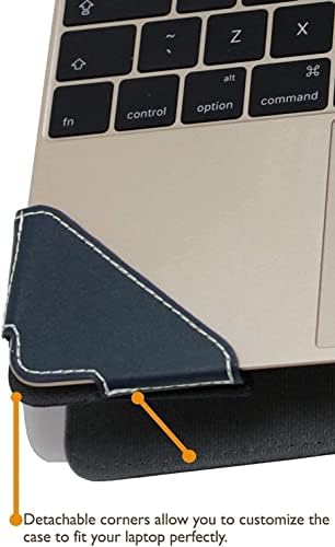 Бронел - Серија на профили - Случај за лаптоп со сина кожа компатибилен со Dell Inspiron 15 3000 серија 3511 лаптоп 15,6 “