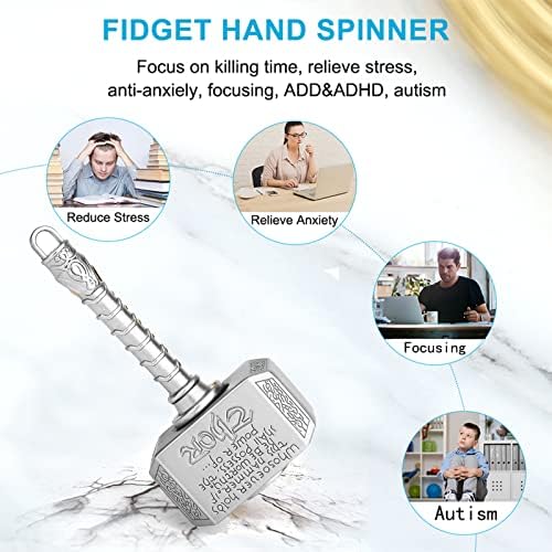 Кул мини чекан фидгет Спинер трансформација на прсти за прсти метал за деца возрасни, сензорни играчки играчки бесконечна коцка