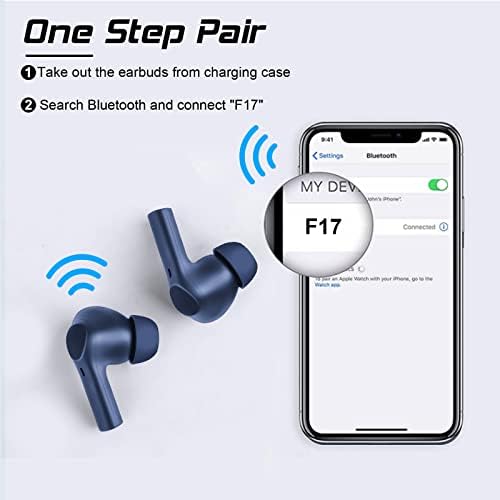 Хадисала Безжични Слушалки, Bluetooth 5.0 Слушалки Вистински Безжични Стерео Слушалки Со Куќиште За Полнење, Контрола На Допир &засилувач;
