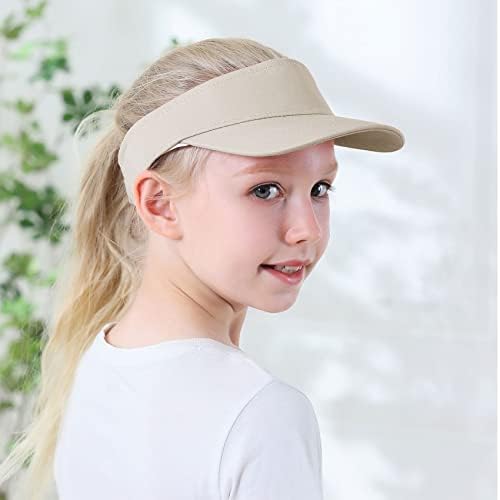 Durio Kids Sun visor Hat Girls Hat Hat Прилагодливи деца бејзбол капа атлетски деца плажа капа тенис голф сонце капи за деца