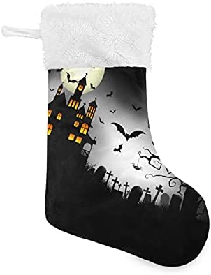 Божиќни чорапи на Алаза Спакнато Ноќта на вештерките Класик Персонализирани големи декорации за порибување за семејни празнични