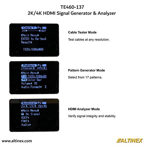 Генератор на сигнал 2K/4K HDMI, тестер за анализатор и кабел