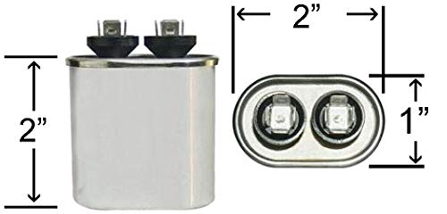 Климатек Овален Кондензатор-одговара на рем 43-100496-12 | 10 уф МФД 370/440 ВОЛТ ВАЦ
