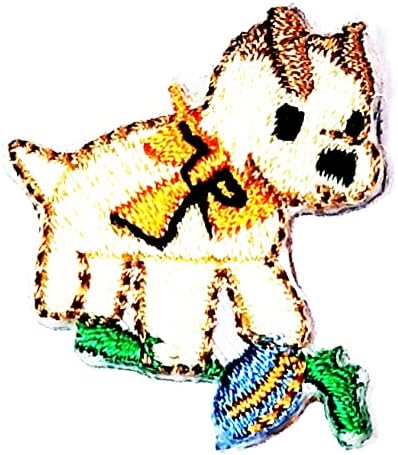 Кленплус 2 парчиња. Мини Кутре Лепенка Занаети Уметност Шиење Поправка Симпатична Куче Цртан Филм Везени Железо На Шие На Значка Закрпи ЗА САМ