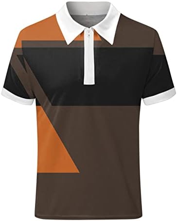 XXBR летни поло маици за мажи, 2022 Нов машки патент врат голф врвови со кратки ракави крпеница обична поло маица за работа