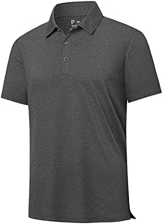 Полу машки голф Поло кошули влага за кратки ракави со кратки летни кошули