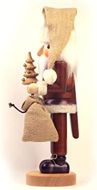 Германски Божиќен оревчест Санта Клаус Природно - 40,5 см / 16 инчи - Кристијан Улбрихт