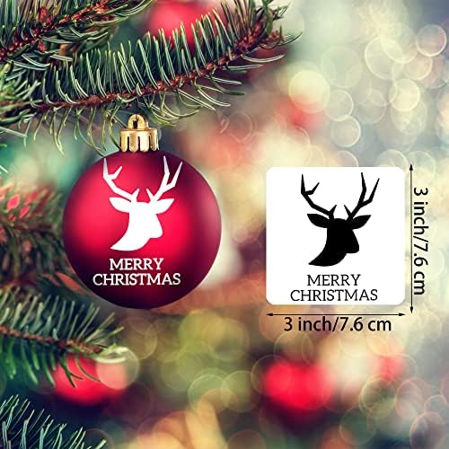 25 парчиња божиќни елени матрици, 3x3 инчи ирваси занаетчиски занаетчиски Божиќни пластични мали матрици за сликање на дрво, украси за Божиќни