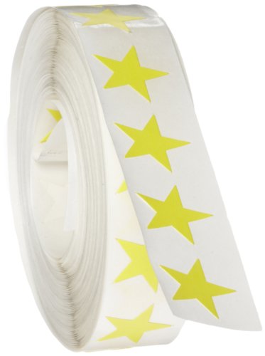 Roll Products 119-0053 Leadsive Star Label, дијаметар од 3/4 , за инвентар и обележување, лосос