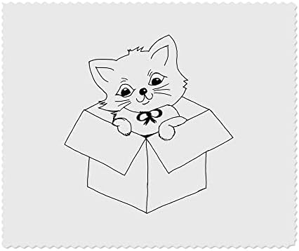 Маче од Azeeda 2 x 'во кутија' микрофибер леќи/чаши за чистење крпи за чистење