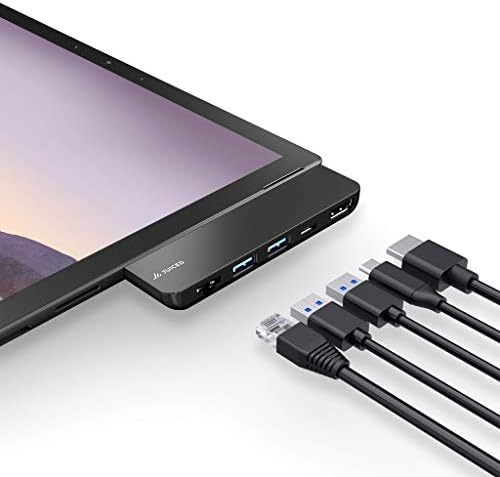 Сочни системи Ziphub Pro | Surface Pro 7 MultiPort адаптер | USB-A 10 Gbps | Гигабит Етернет | USB-C податоци