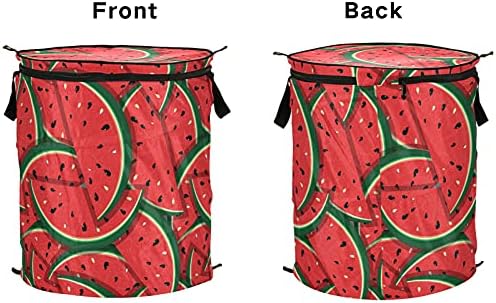 Алаза 50 L Поптоп за перење алишта, свежи парчиња црвена лубеница, кои се склопуваат со голема облека за облека за облека за облека