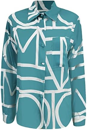 Женски џемпери класично-фит плус големина проточни блузи маици шарени печатени печатени ниски исечени тенок основен ками врв