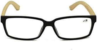 Визија светски оригинални бамбус правоаголни очила за читање мажи жени читатели