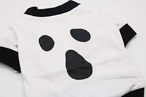 DroolingDog Dog Halloween кошула дух костум за домашни миленици за домашни кучиња за мали кучиња, средно, бело