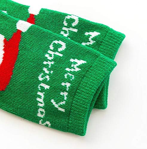 Ehdching 5 пакувања бебешки деца Божиќни чорапи памук мешавина Божиќ моден цртан филм смешни чорапи