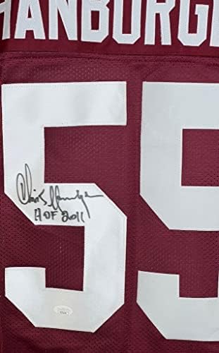 Крис Ханбургер автограмирал испишан дрес во НФЛ Вашингтон команданти JSA COA