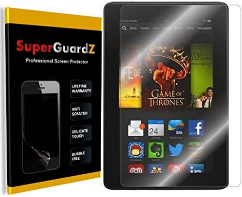 [3-пакет] За Kindle Fire HDX 7-SuperGuardz Ultra Clear Screen Protector, анти-крик, анти-меур