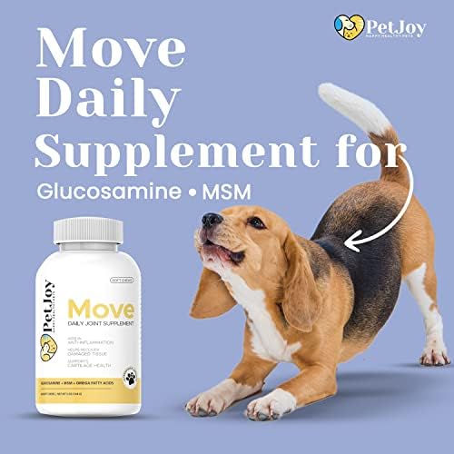 Petjoy - Поместете го здружениот здравствен додаток | Максимална поддршка на зглобовите плус MSM, глукозамин, хондроитин | Стареење,