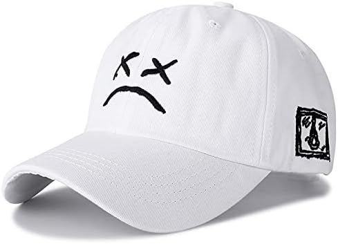 Снимбек капа од памук Везбол капа за бејзбол капа за мажи, прилагодлив хип -хоп тато капа за заштита од сонце