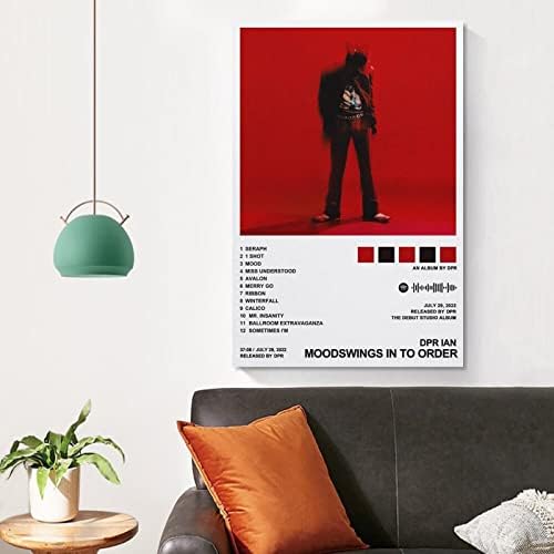 BMXRX DPR IAN Moodswings за да нарачате платно постери wallидна уметност спална соба канцеларија соба декор подарок за непушање-стил12x18inch