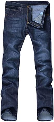 Редовно исправен фармерки со средно половината Андонгивел, обични тенок тенки панталони со панталони со патент со патент џеб