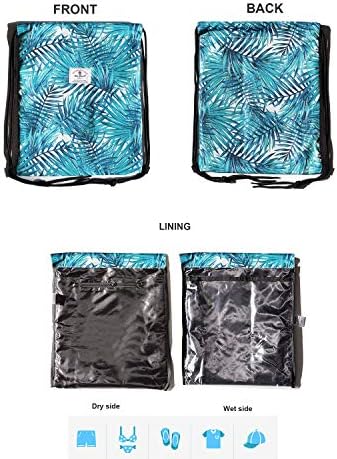 Торба За Влечење Сув Влажен Цветен Ранец Водоотпорен Лесен Тоте Базен Торби За Теретана За Патување На Плажа