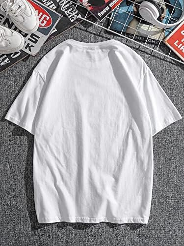 Машка маичка за маица за маички за кратки ракави со кратки ракави на врвот на врвот