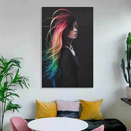 Коса салон за бербер продавница постери дами фризерски постер за боење на косата за боење на постери за платно платно платно