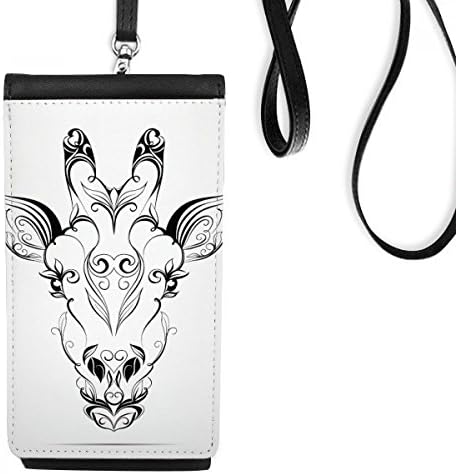 Тибетски антилопски животински портрет телефонски паричник чанта што виси мобилна торбичка црн џеб