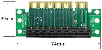 Sinloon PCI- Express 8x Riser картичка 90 степени Адаптер картичка PCI-E 8x Extender Продолжена картичка за 1U, Мал компјутер и сервер