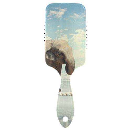 Четка за коса со перничиња од Vipsk, пластична разнобојна воздушна слон, соодветна добра масажа и анти статична четка за коса за да се сува