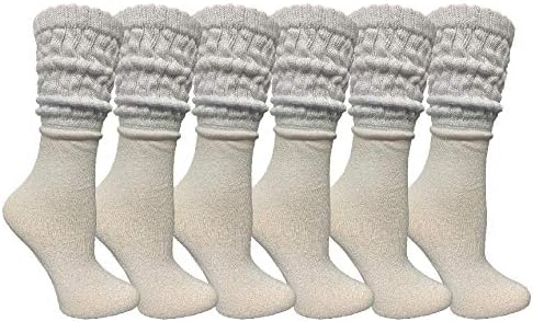 Јахти и Смит женски памучни чорапи со памук, чорапи за подигање на екипажот на големо