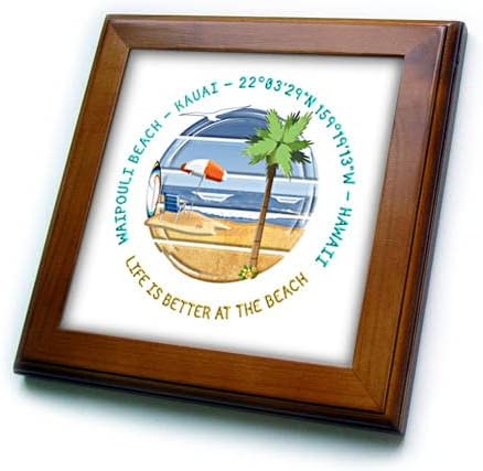 3дроза Американски Плажи-Плажа Ваипули, Кауаи, Семејно Патување На Хаваи-Плочки Во Рамка