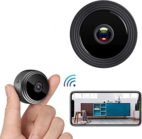 Мини Камера, Безжично WiFi Движење Детектира Магнетна Камера, HD 1080p Преносни Домашни Безбедносни Камери Тајна Дадилка Камера Мала Внатрешна