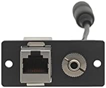 Крамер Електроникс ВА-45 3.5 мм стерео аудио &засилувач; РЈ - 45 Вметнете Ѕидна Плоча, Еден Слот, Црна
