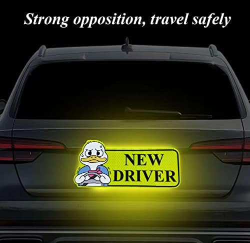 Нов Магнет За Возачот За Автомобил, Знак За Безбедност На Магнет Со Висок Рефлектирачки Браник На Возилото, Посилна Налепница