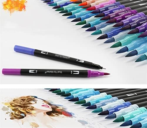 FKSDHDG 24/60 бои акварел уметнички маркери Поставете четка пенкало со двојно врв фининер за цртање канцелариски материјал за боење манга