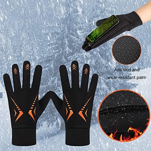 QVKARW SCREPT SPORTSE FLEECE WARLE GROWES-OUTBOOR ракавици нараквици кои работат со без лизгање на ветерници водоотпорни топло зимско возење нараквици Зимска спортска опрема женски сне