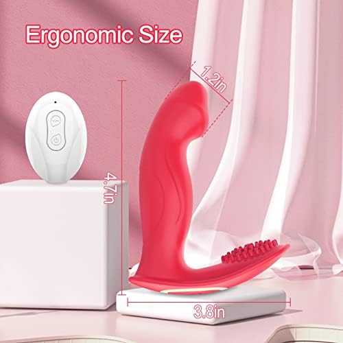 Clitoral g Spot Vibrator, App Remote Control Wearable Panty Vibrator 10 Wiggling & Vibrating за двојна стимулација за полнење на дилдо секс играчки за жени парови предигра