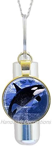 Делфини кремирање урн ѓердан пријател подарок море урн сина океан кремација урдан делфин накит морски кремирање урдан ѓердан сина