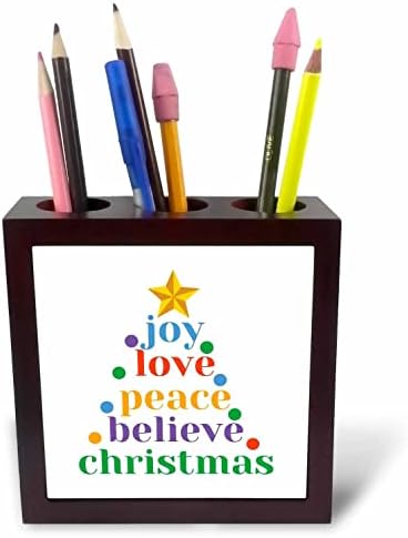 3дроза Радост Љубов Мир Верувајте Божиќ Графика-Држачи За Пенкало За Плочки